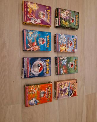 set 8 scatole vuote mazzi pokemon
