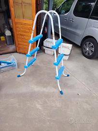 Scaletta per piscina fuori terra 4 gradini – metal