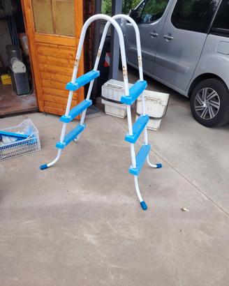 Scaletta per piscina fuori terra 4 gradini – metal