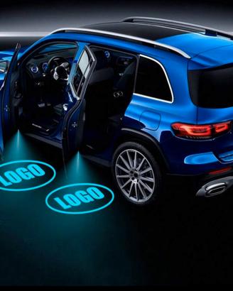 Luci per porte auto   logo Peugeot