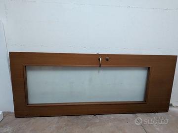PORTA IN LEGNO E VETRO - 83X210