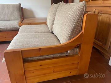 Divano 2 posti legno montagna/taverna