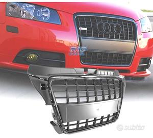 GRIGLIA AUDI A3 8P 08-12 LOOK S LINE NERO LUCIDO