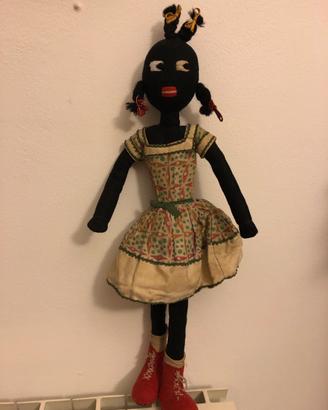 Bambola di pezza brasiliana h 54 anni 60/70