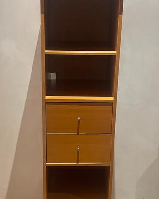 Mobile Libreria colonna IKEA con 2 cassetti faggio
