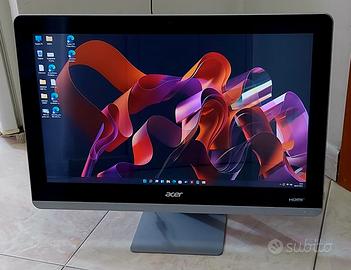 Computer Acer all one i3 velocissimo 24 pollici.