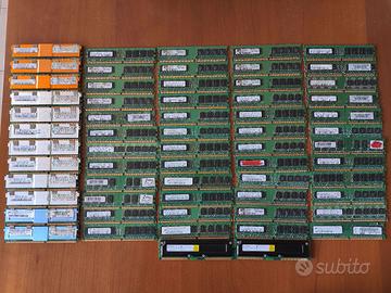 Memorie Ram ddr1/2 miste ecc/non-ecc NON TESTATE