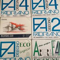 Lotto album da disegno Fabriano