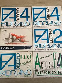 Lotto album da disegno Fabriano