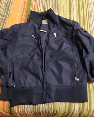 Giubbotto Bomber Uomo Cotton & Silk - Blu Navy -L