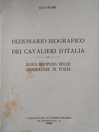 Testo "Ordini Cavallereschi" U. Rubbi 1954