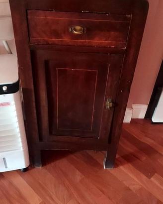 Comodino Moderno con Cassetto e Vano Aperto