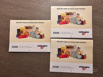 4 Calendari Esselunga originali anno 2026