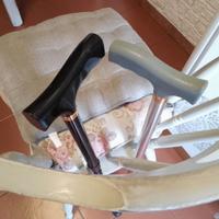 2 bastoni da passeggio in alluminio 