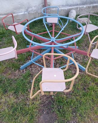 giostra da giardino per bambini in ferro 