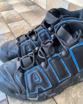 Sneakers Nike Air More Uptempo Nere/Blu Tg 42.5