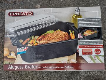 brasiera in alluminio pressofuso nuova