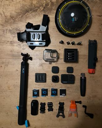 GoPro Hero 9 Black + numerosi accessori