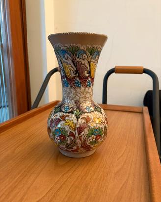 Vaso in ceramica M.A.R. Pesaro dipinto a mano