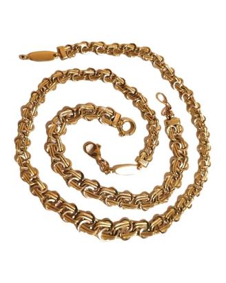 Collana+Bracciale Oro 18kt Brand "L'Indiana"  23 g