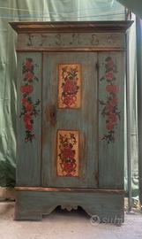 Armadio antico dipinto a mano del 1786