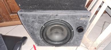 subwoofer su misura fiat grande punto/ evo + ampli