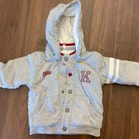 Felpa con bottoni e cappuccio bimbo 9 mesi