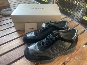 Hogan nere pelle e camoscio