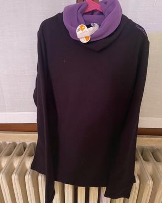 Felpa in pile donna