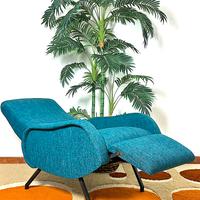 POLTRONA RECLINABILE Anni 50 Design ZANUSO MARCO