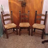 Sedie  interamente fatte a mano (anni "80)