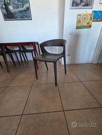 4 sedie kastel design polipropilene