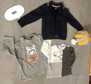 Set maglione e magliette 9 mesi