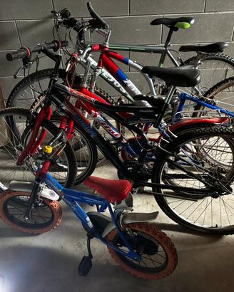Lotto 4 biciclette usate