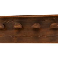 Attaccapanni da muro in legno con cappelliera