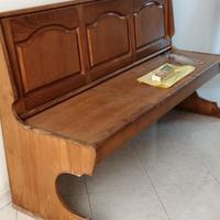 Coppia di cassapanche in legno con comparto