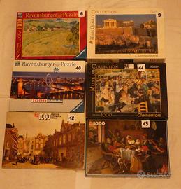 puzzle da 500, 1000, 1500 pz varie marche