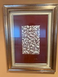 QUADRO ROBERTO FORAMITTI CONCHIGLIE c/cornice