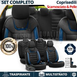 COPRISEDILI per Bmw Serie 1 Scamosciato Pelle Blu