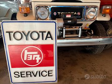 Insegna toyota service  anni 80