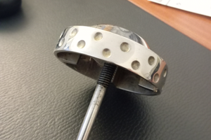 Blocco ruota timone barca a vela