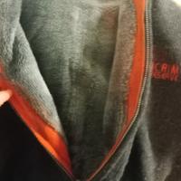 felpa giaccone con interno in pelo e cappuccio