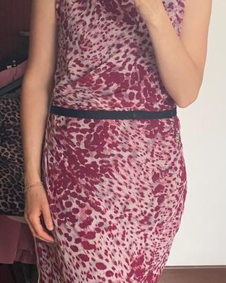 Abito rosso leopardato Guess tg. M