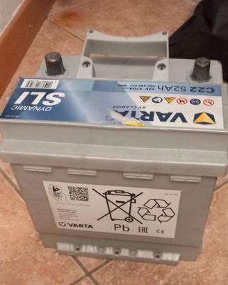 BATTERIA VARTA C22 52Ah