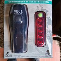 set luci per bicicletta 