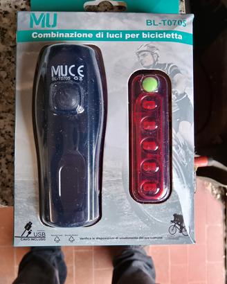 set luci per bicicletta 