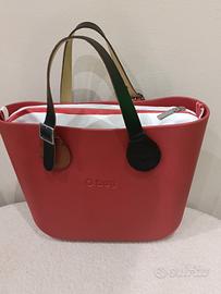 mini obag bianca e rossa 