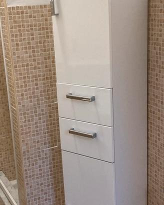 Armadietto bianco bagno