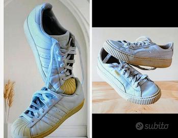 Set 2 scarpe da ginnastica. Puma e Adidas Supersta