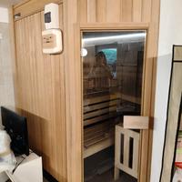 Sauna a vapore con stufa